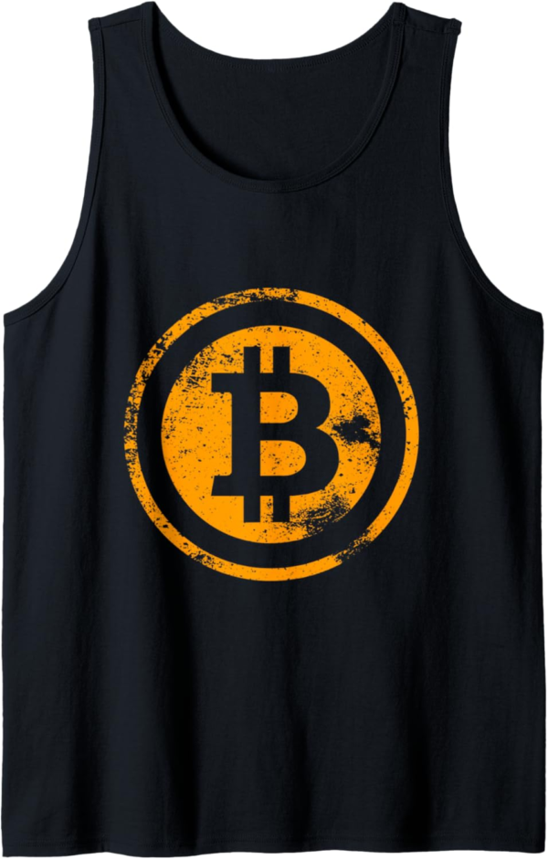 Bitcoin vintage logo Tank Top - Image 2