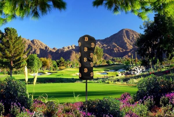Bitcoin Golf Driver Headcover - Leather Golf Club Covers - HODL 21 Head Cover Golf Accessories - Image 5