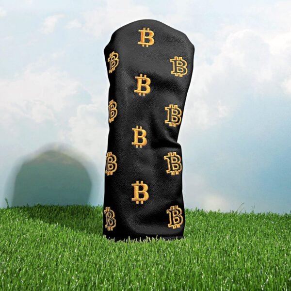 Bitcoin Golf Driver Headcover - Leather Golf Club Covers - HODL 21 Head Cover Golf Accessories - Image 6