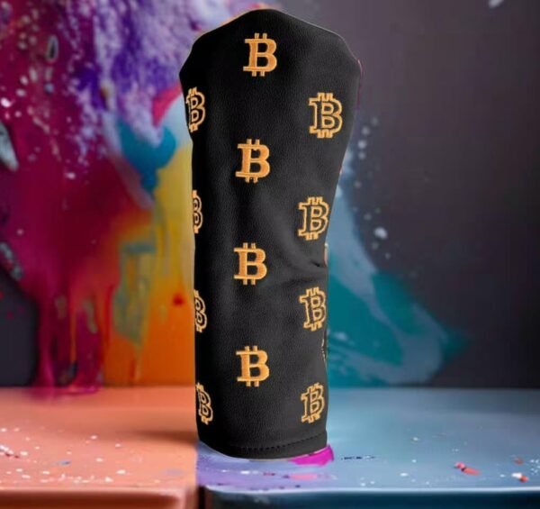 Bitcoin Golf Driver Headcover - Leather Golf Club Covers - HODL 21 Head Cover Golf Accessories - Image 8