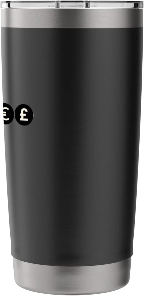Bitcoin Eats the World - fiat is a crime nostr gm maxi Stainless Steel Insulated Tumbler - Image 3