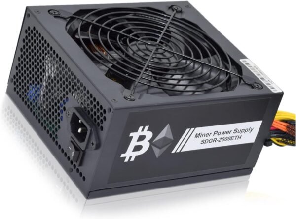 XMKT 2000W Bitcoin Mining PSU PC Power Supply Computer Mining Rig 8 GPU ATX Ethereum Coin 12v 4 pin Power Supply - Image 2