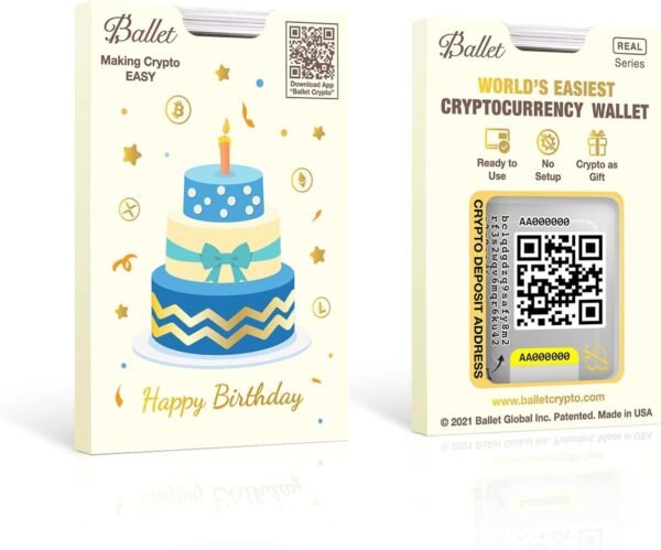 Ballet 3-Pack Gift Set REAL Bitcoin - The Easiest Crypto Cold Storage Card - Cryptocurrency Hardware Wallet with Multicurrency and NFT Support - Image 4