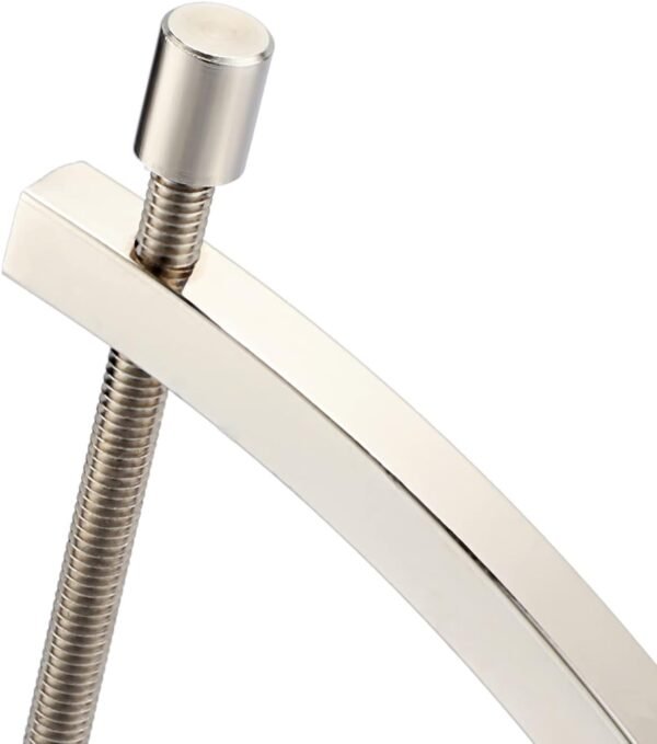 JUXYES Silver Tone Metal Sphere Holder Caliper Stand, Hold Max to 2-7/8, Caliper Style Display Stand for Mineral, Ornament, Gem, Shell, Coin, etc - Image 7