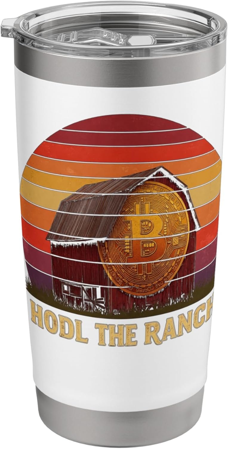 Crypto Cowboy Ranch Western Farming Rodeo Funny Meme Bitcoin Stainless Steel Insulated Tumbler 2 Crypto Cowboy Ranch Western Farming Rodeo Funny Meme Bitcoin Stainless Steel Insulated Tumbler - Image 2