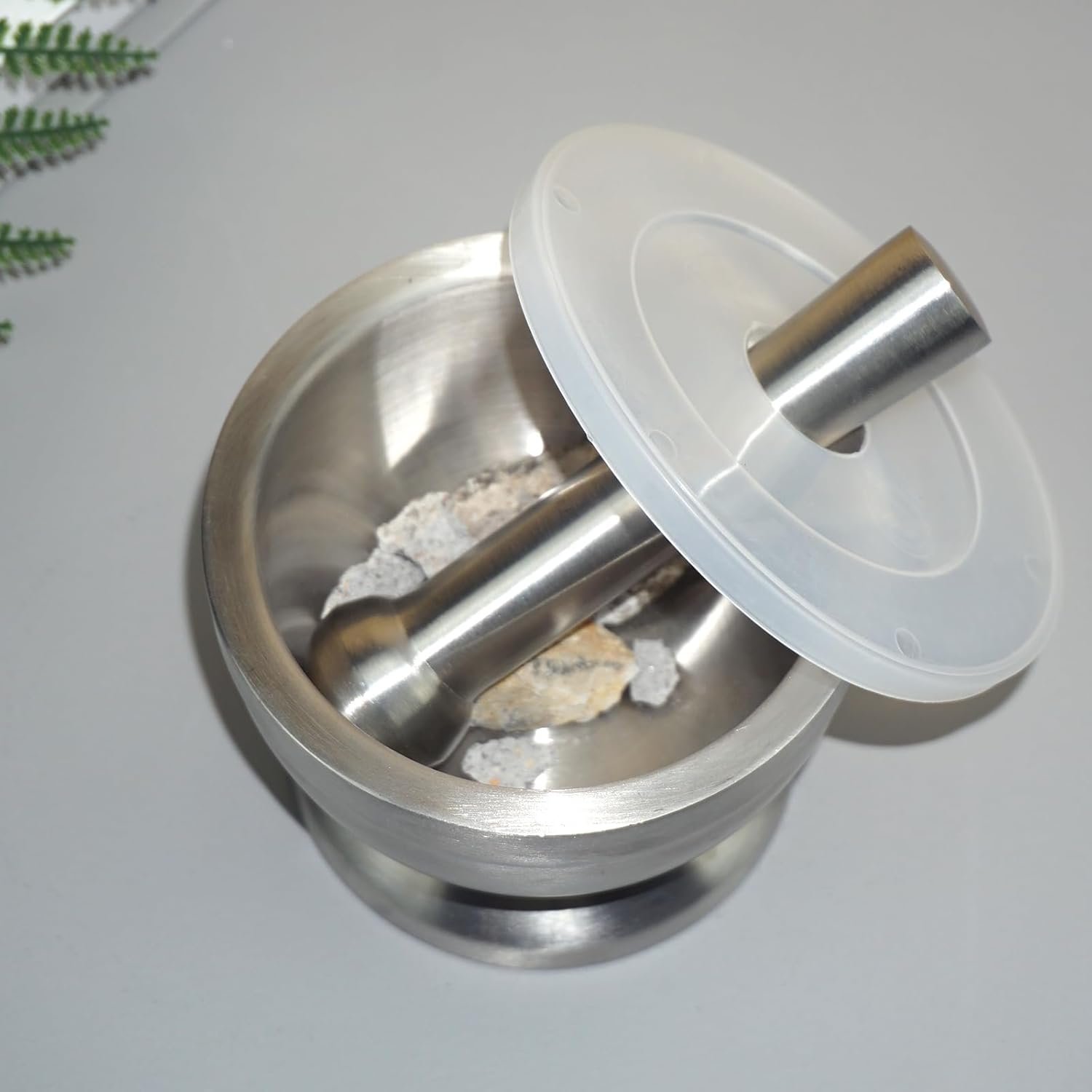 18/8 Stainless Steel Mortar and Pestle, Rock Crusher Mortar and Pestle, Pill Crusher, Ore Crusher, Spice Grinder, Cooking Spices and Seasoning, Kitchen Accessories (Large Diameter 4.6'') 6 18/8 Stainless Steel Mortar and Pestle, Rock Crusher Mortar and Pestle, Pill Crusher, Ore Crusher, Spice Grinder, Cooking Spices and Seasoning, Kitchen Accessories (Large Diameter 4.6'') - Image 6