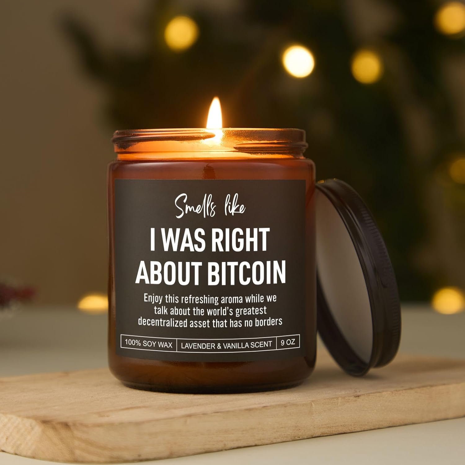 Scented Candle, Bitcoin Merch, Cryptocurrency, Crypto Gifts for Men, Women, Funny Bitcoin Gifts for Him, Husband, Boyfriend, Dad, Son, Brother, Best Friend, Trader, Crypto Lovers 3 Scented Candle, Bitcoin Merch, Cryptocurrency, Crypto Gifts for Men, Women, Funny Bitcoin Gifts for Him, Husband, Boyfriend, Dad, Son, Brother, Best Friend, Trader, Crypto Lovers - Image 3