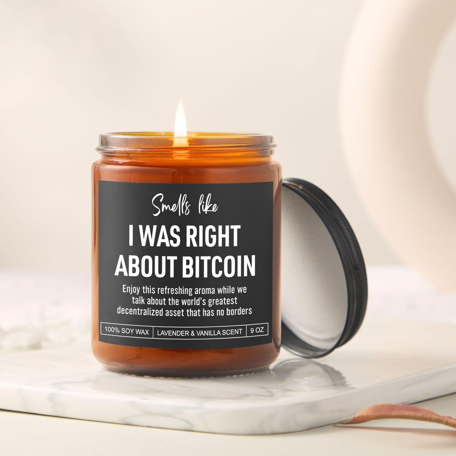 Scented Candle, Bitcoin Merch, Cryptocurrency, Crypto Gifts for Men, Women, Funny Bitcoin Gifts for Him, Husband, Boyfriend, Dad, Son, Brother, Best Friend, Trader, Crypto Lovers 6 Scented Candle, Bitcoin Merch, Cryptocurrency, Crypto Gifts for Men, Women, Funny Bitcoin Gifts for Him, Husband, Boyfriend, Dad, Son, Brother, Best Friend, Trader, Crypto Lovers - Image 6