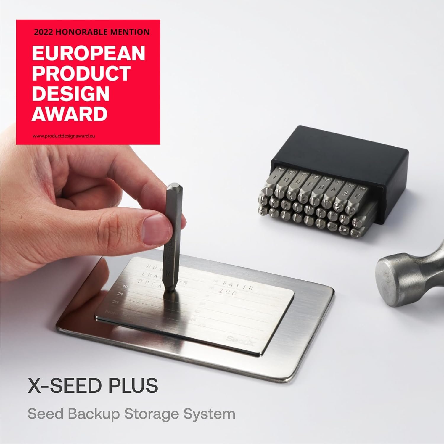 SecuX – XSEED Plus - Secure Bitcoin Wallet Crypto Seed Storage Steel Plates (Steel Punch Set Included) Compatible with SecuX, Ledger, Trezor Hardware Wallets 3 SecuX – XSEED Plus - Secure Bitcoin Wallet Crypto Seed Storage Steel Plates (Steel Punch Set Included) Compatible with SecuX, Ledger, Trezor Hardware Wallets - Image 3