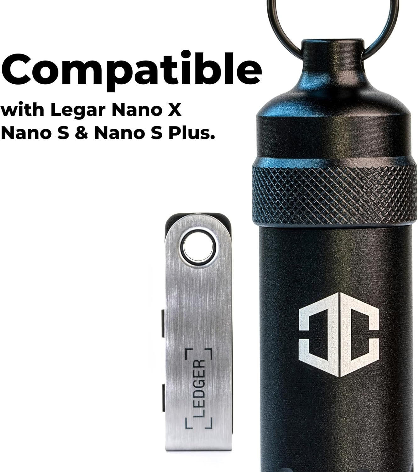 Aluminum Waterproof Case for Ledger Nano X, Nano S, Nano S Plus - Shockproof, Portable Hardware Cold Wallet for Ledger - 24 Word Seed Phrase Plate and Engraving Pen Included 4 Aluminum Waterproof Case for Ledger Nano X, Nano S, Nano S Plus - Shockproof, Portable Hardware Cold Wallet for Ledger - 24 Word Seed Phrase Plate and Engraving Pen Included - Image 4