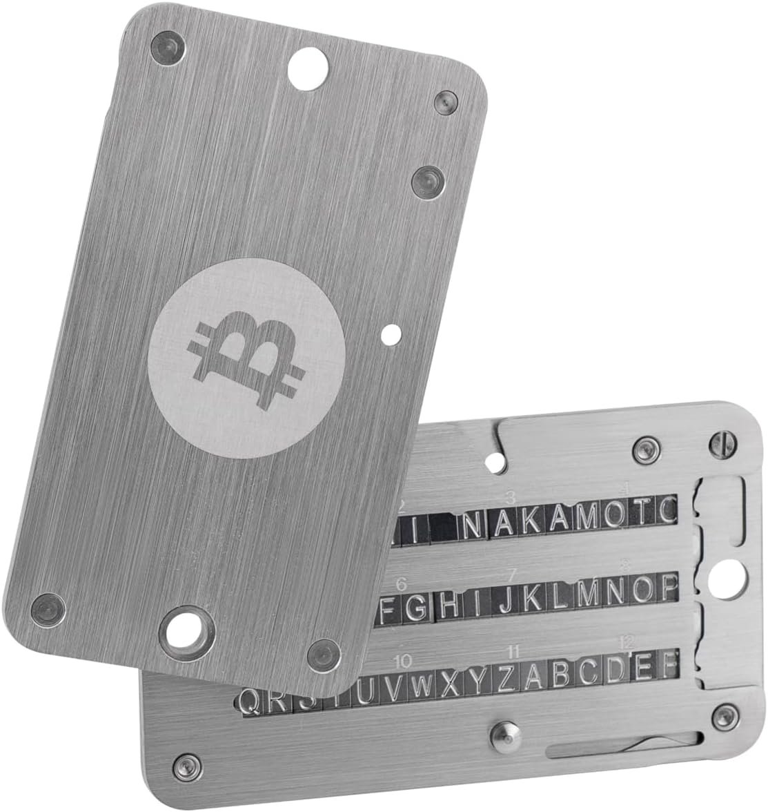 Crypto Seed Phrase Storage Plate, Stainless Steel Backup for Bitcoin Wallets, Compatible with BIP39 3 Crypto Seed Phrase Storage Plate, Stainless Steel Backup for Bitcoin Wallets, Compatible with BIP39 - Image 3