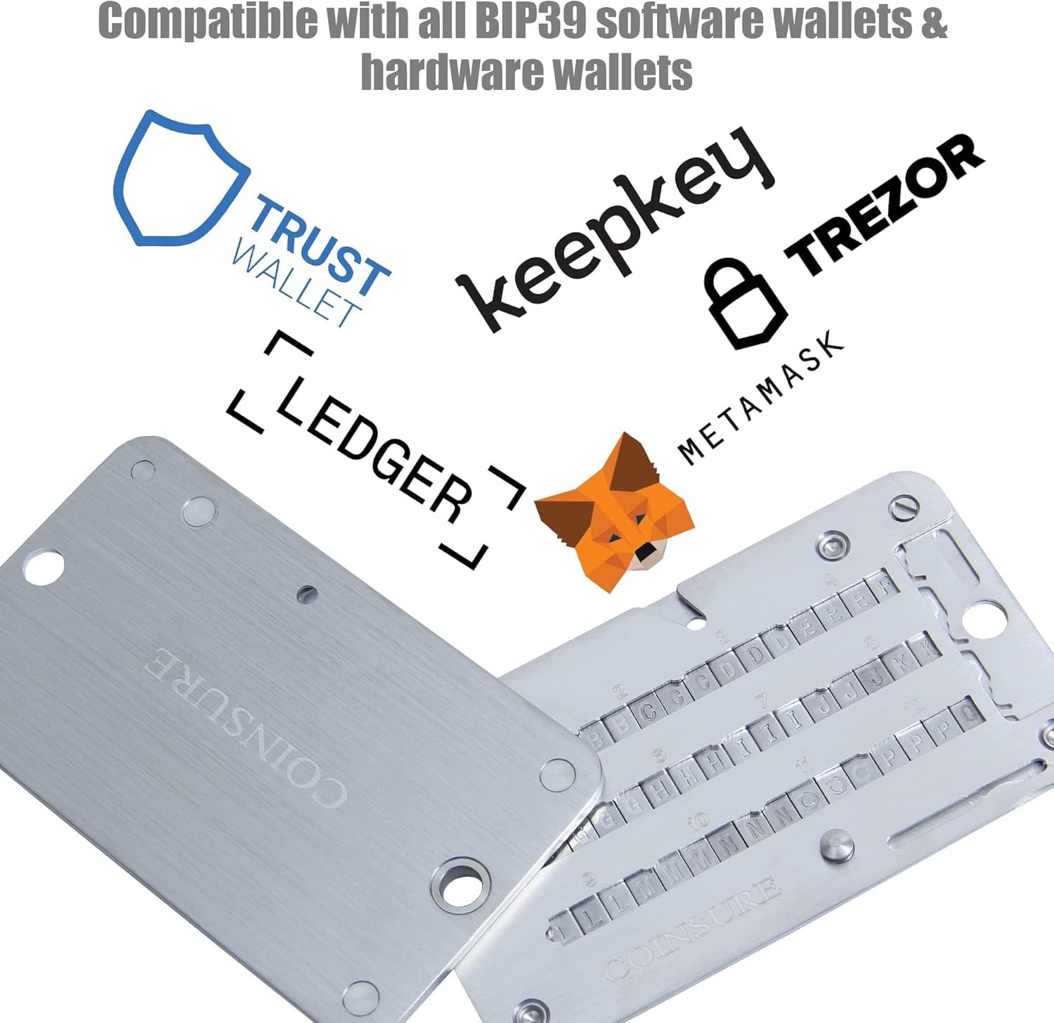 Crypto Seed Phrase Storage Plate, Stainless Steel Backup for Bitcoin Wallets, Compatible with BIP39 6 Crypto Seed Phrase Storage Plate, Stainless Steel Backup for Bitcoin Wallets, Compatible with BIP39 - Image 6