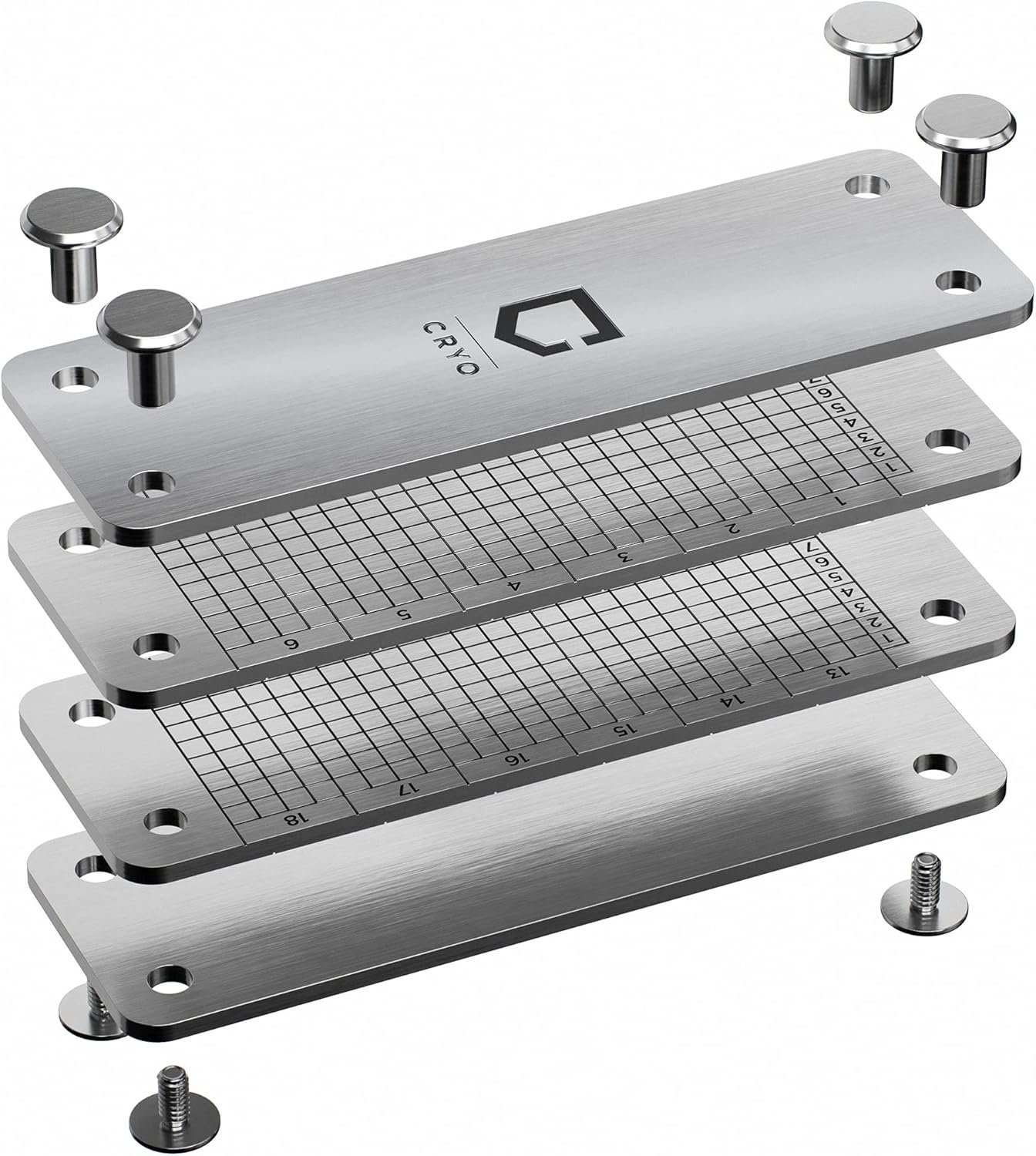 CRYO Crypto Seed Phrase Storage Metal Plate - Cold Wallet Bitcoin 12 to 24 Word Steel Recovery Seedphrase Words Backup - Fireproof Waterproof Cryptocurrency Passphrase & Key Keeper (DOT) 4 CRYO Crypto Seed Phrase Storage Metal Plate - Cold Wallet Bitcoin 12 to 24 Word Steel Recovery Seedphrase Words Backup - Fireproof Waterproof Cryptocurrency Passphrase & Key Keeper (DOT) - Image 4