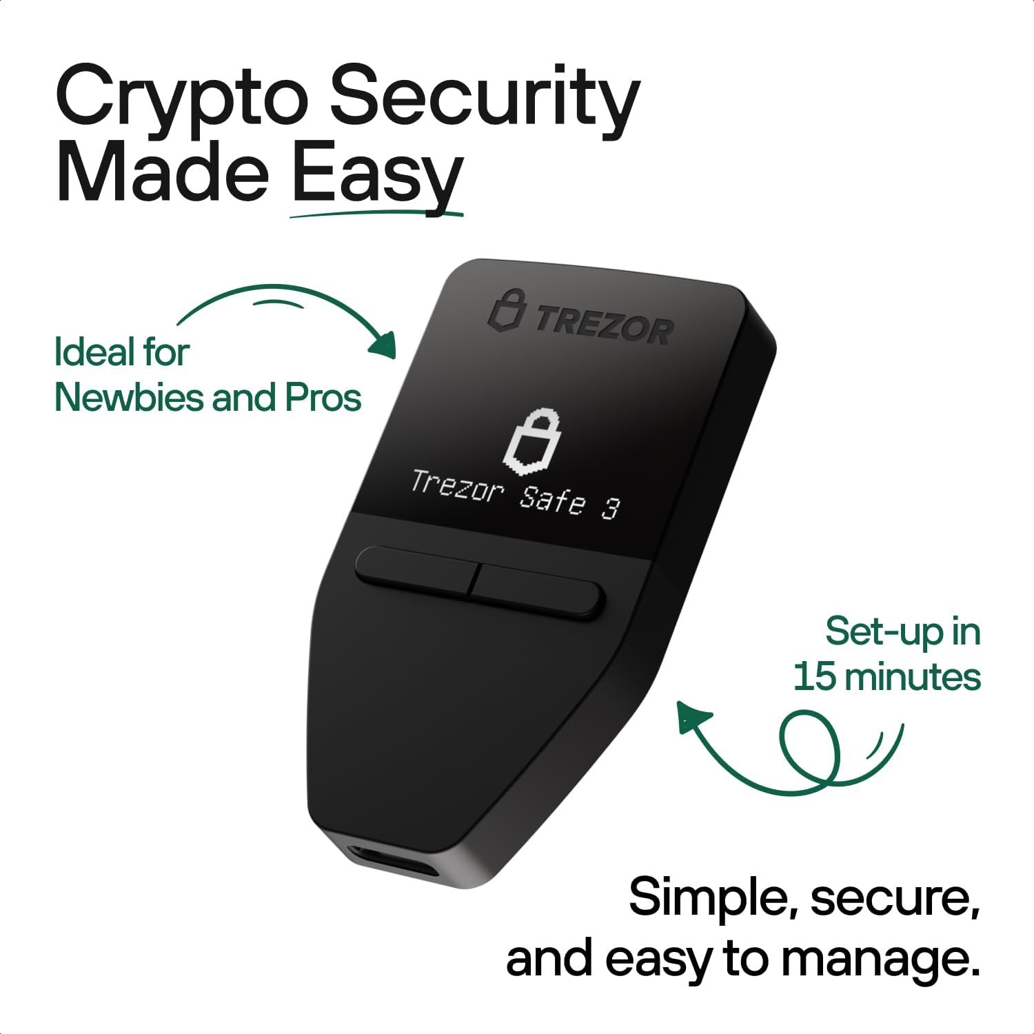 Trezor Safe 3 - Passphrase & Secure Element Protected Crypto Hardware Wallet - Buy, Store, Manage Digital Assets Simply and Safely (Solar Gold) 3 Trezor Safe 3 - Passphrase & Secure Element Protected Crypto Hardware Wallet - Buy, Store, Manage Digital Assets Simply and Safely (Solar Gold) - Image 3