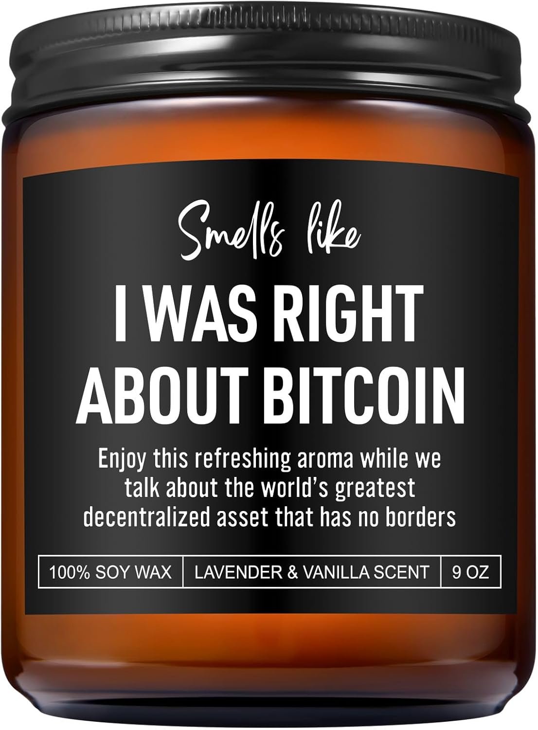 Scented Candle, Bitcoin Merch, Cryptocurrency, Crypto Gifts for Men, Women, Funny Bitcoin Gifts for Him, Husband, Boyfriend, Dad, Son, Brother, Best Friend, Trader, Crypto Lovers 2 Scented Candle, Bitcoin Merch, Cryptocurrency, Crypto Gifts for Men, Women, Funny Bitcoin Gifts for Him, Husband, Boyfriend, Dad, Son, Brother, Best Friend, Trader, Crypto Lovers - Image 2