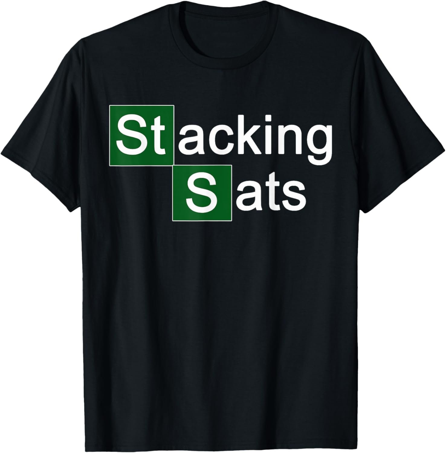 Stacking Sats Satoshis Bitcoin Crypto T-Shirt 2 Stacking Sats Satoshis Bitcoin Crypto T-Shirt - Image 2