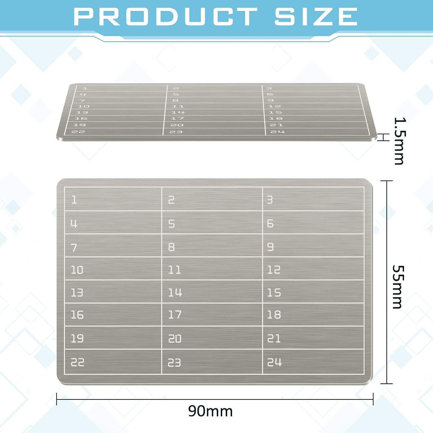 6 Plates Steel Wallet Crypto Cryptocurrency Seed Storage Crypto Wallet for Bitcoin Hardware Cold Backup 3 6 Plates Steel Wallet Crypto Cryptocurrency Seed Storage Crypto Wallet for Bitcoin Hardware Cold Backup - Image 3