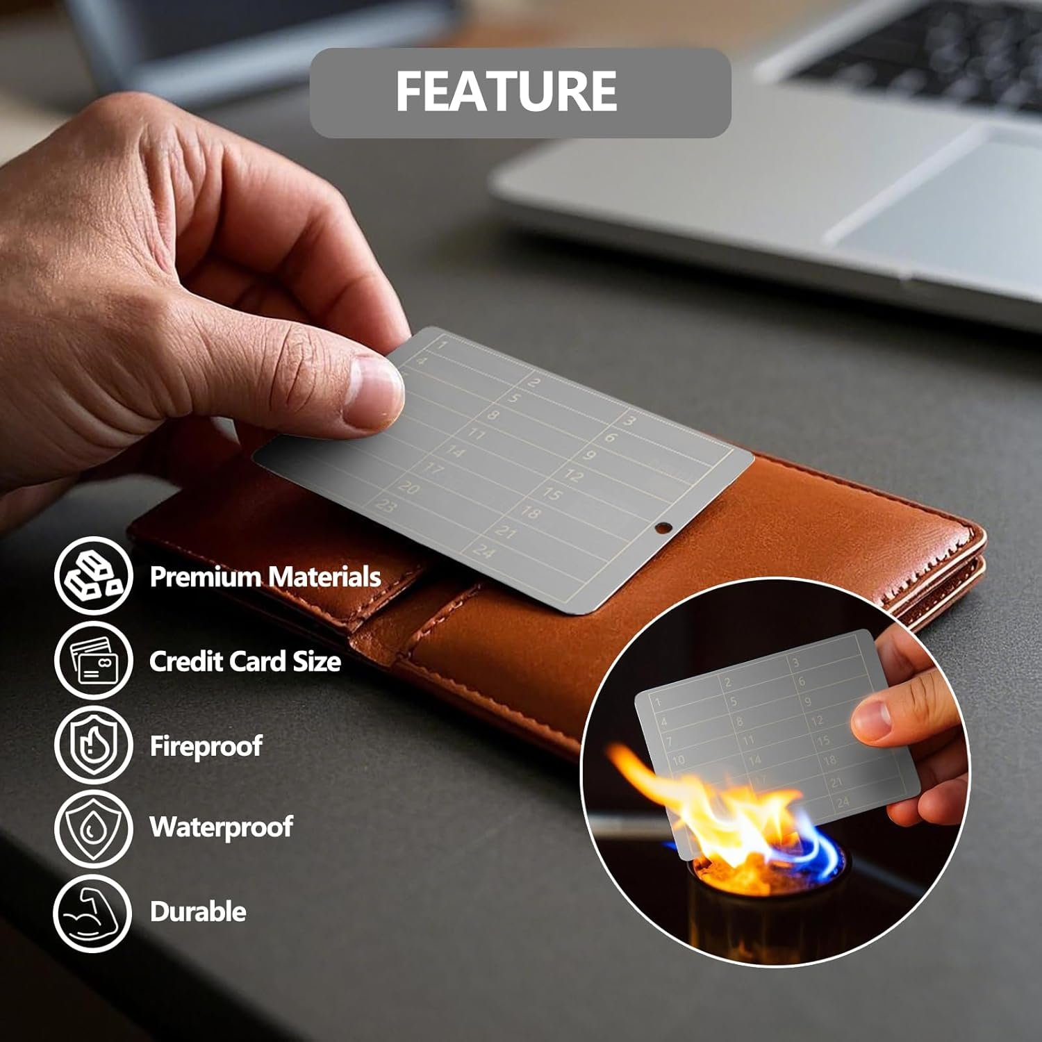 Steel Crypto Seed Storage for BIP39 Hardware, 12 or 24 Words Phrase Bitcoin Seed Storage, Cold Wallet Backup Metal Hardware Cryptocurrency Wallets (Include 2 Stainless Steel Plates) 3 Steel Crypto Seed Storage for BIP39 Hardware, 12 or 24 Words Phrase Bitcoin Seed Storage, Cold Wallet Backup Metal Hardware Cryptocurrency Wallets (Include 2 Stainless Steel Plates) - Image 3