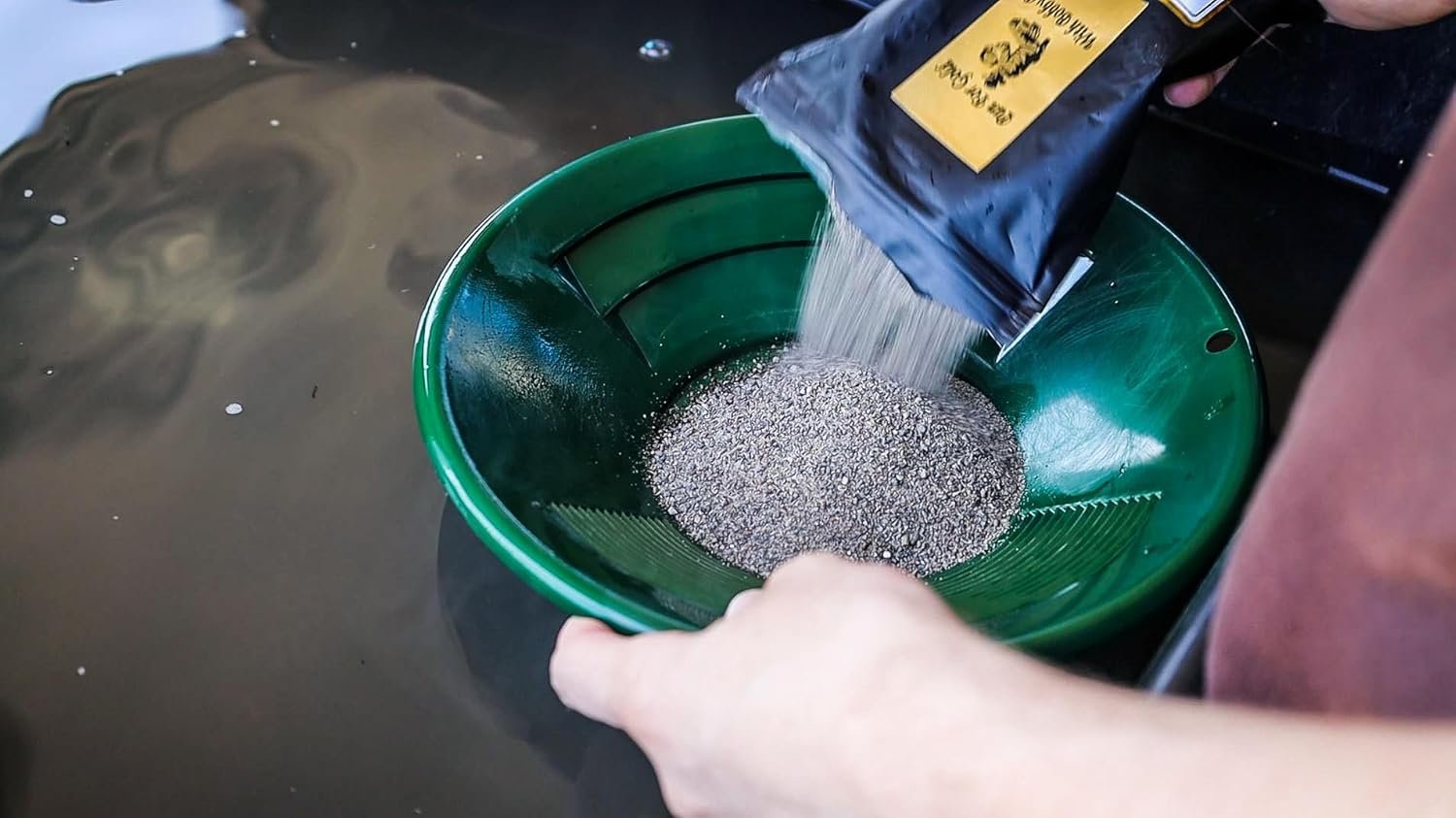 ASR Outdoor Gold Panning Kit with Paydirt Beginner Prospecting Equipment 6pc, Green 8 ASR Outdoor Gold Panning Kit with Paydirt Beginner Prospecting Equipment 6pc, Green - Image 8