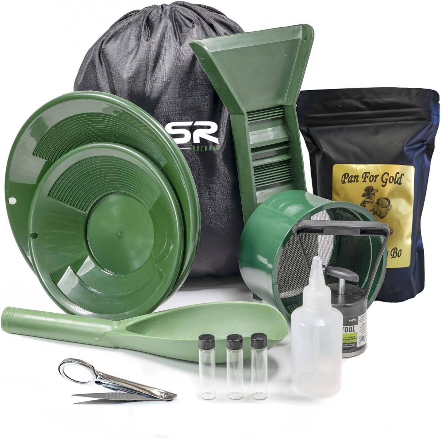 ASR Outdoor 3lb Paydirt Backpack Gold Panning Kit Mini Sluice Box, 15pc (2 Styles) 2 ASR Outdoor 3lb Paydirt Backpack Gold Panning Kit Mini Sluice Box, 15pc (2 Styles) - Image 2