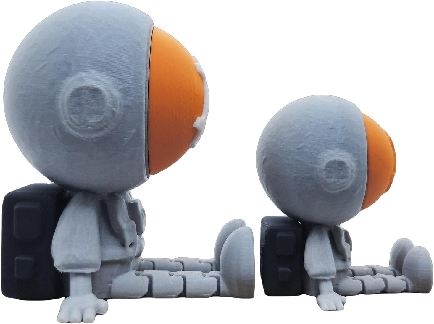 Bitcoin Astronaut Figurine Set – 3D Printed Crypto Astronauts with Flexible Legs and BTC Face Mask, Desk Decor and Gift (2 Pieces) 5 Bitcoin Astronaut Figurine Set – 3D Printed Crypto Astronauts with Flexible Legs and BTC Face Mask, Desk Decor and Gift (2 Pieces) - Image 5