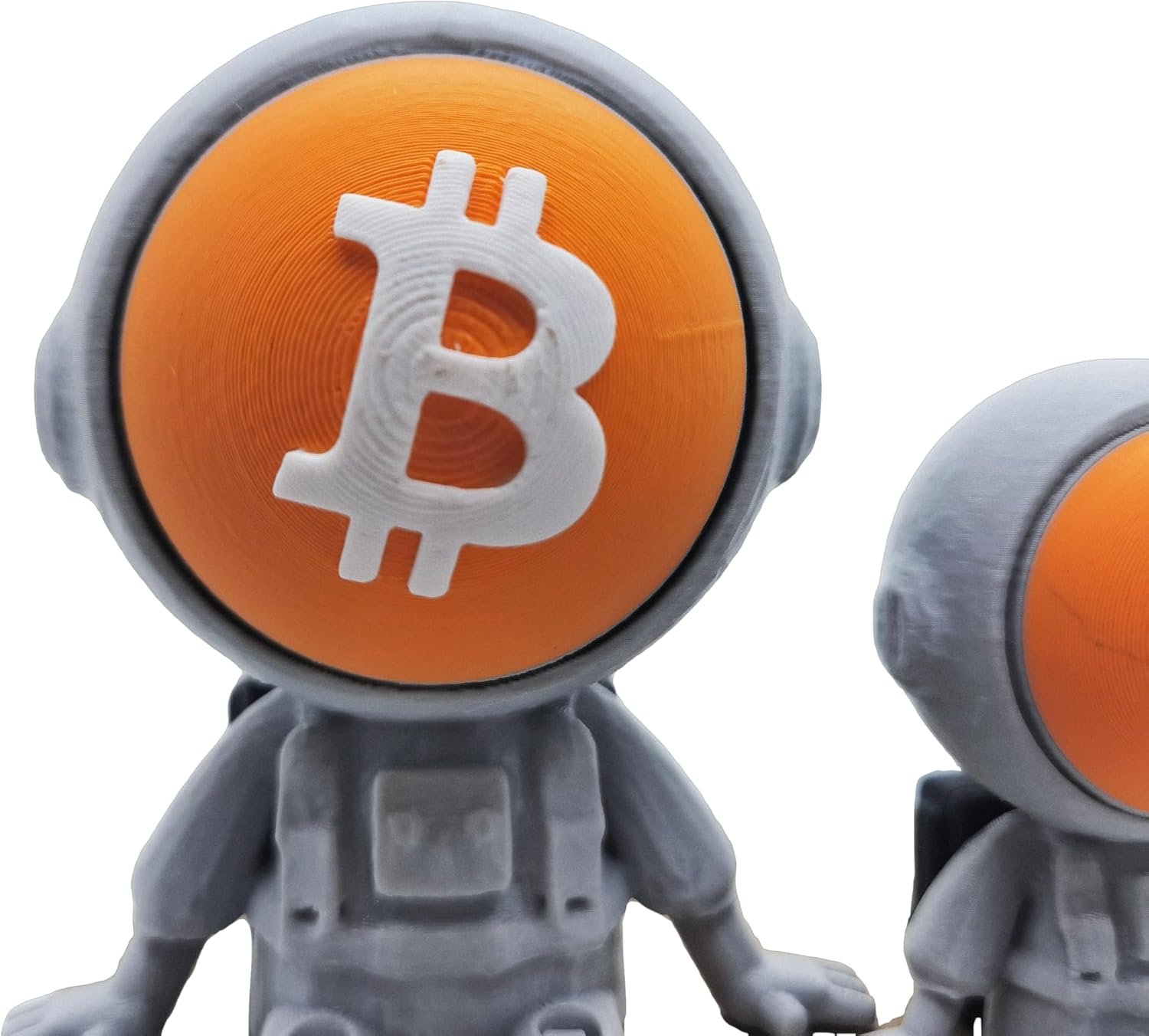 Bitcoin Astronaut Figurine Set – 3D Printed Crypto Astronauts with Flexible Legs and BTC Face Mask, Desk Decor and Gift (2 Pieces) 7 Bitcoin Astronaut Figurine Set – 3D Printed Crypto Astronauts with Flexible Legs and BTC Face Mask, Desk Decor and Gift (2 Pieces) - Image 7