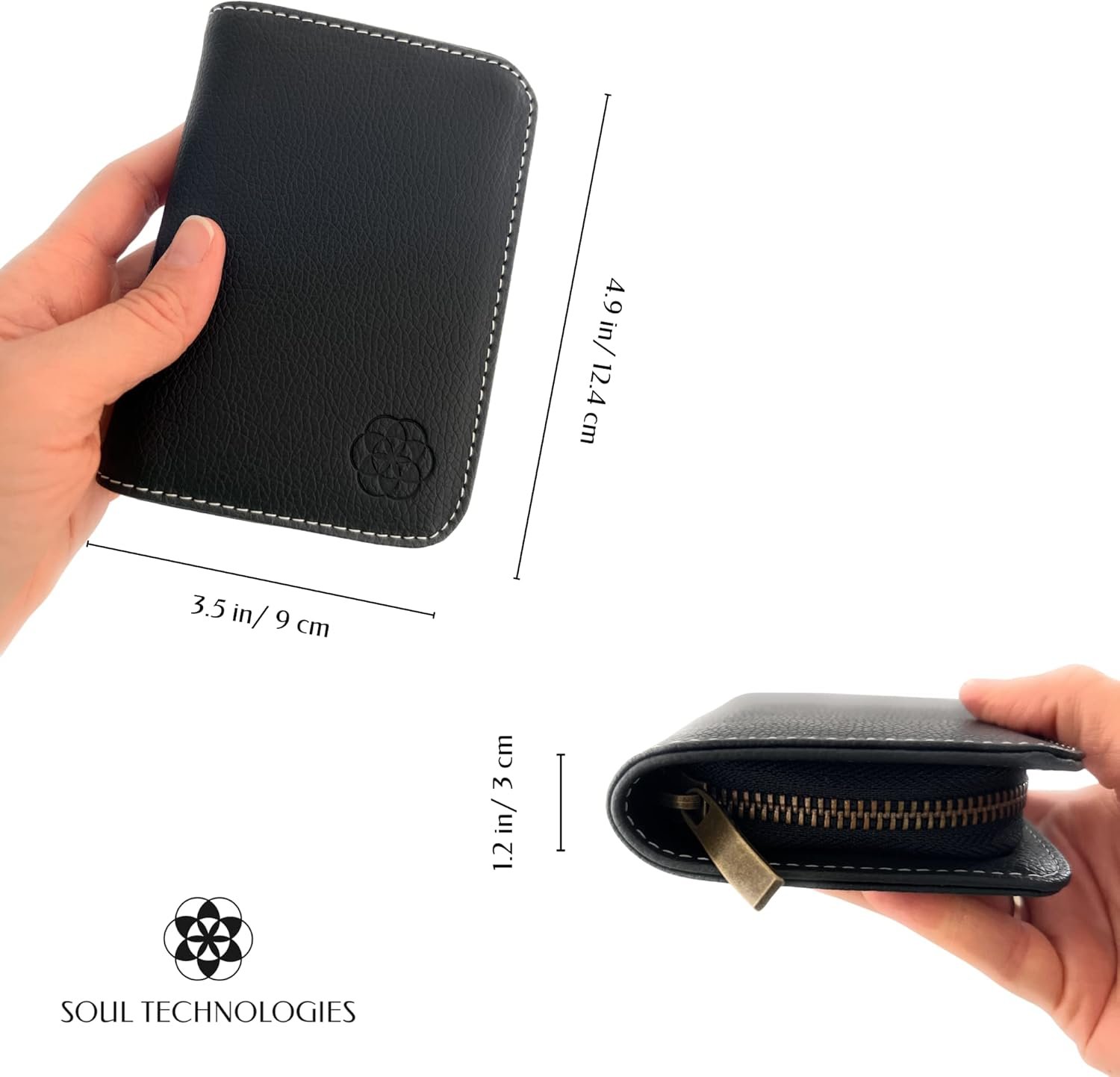 Cryptocurrency Hardware Wallet Case – Luxury Crypto Wallet Case Compatible with Ledger Nano X/S Plus – Protective Vegan Leather Hard Case Wallet for Crypto and NFTs (Black Slimline) 6 Cryptocurrency Hardware Wallet Case – Luxury Crypto Wallet Case Compatible with Ledger Nano X/S Plus – Protective Vegan Leather Hard Case Wallet for Crypto and NFTs (Black Slimline) - Image 6