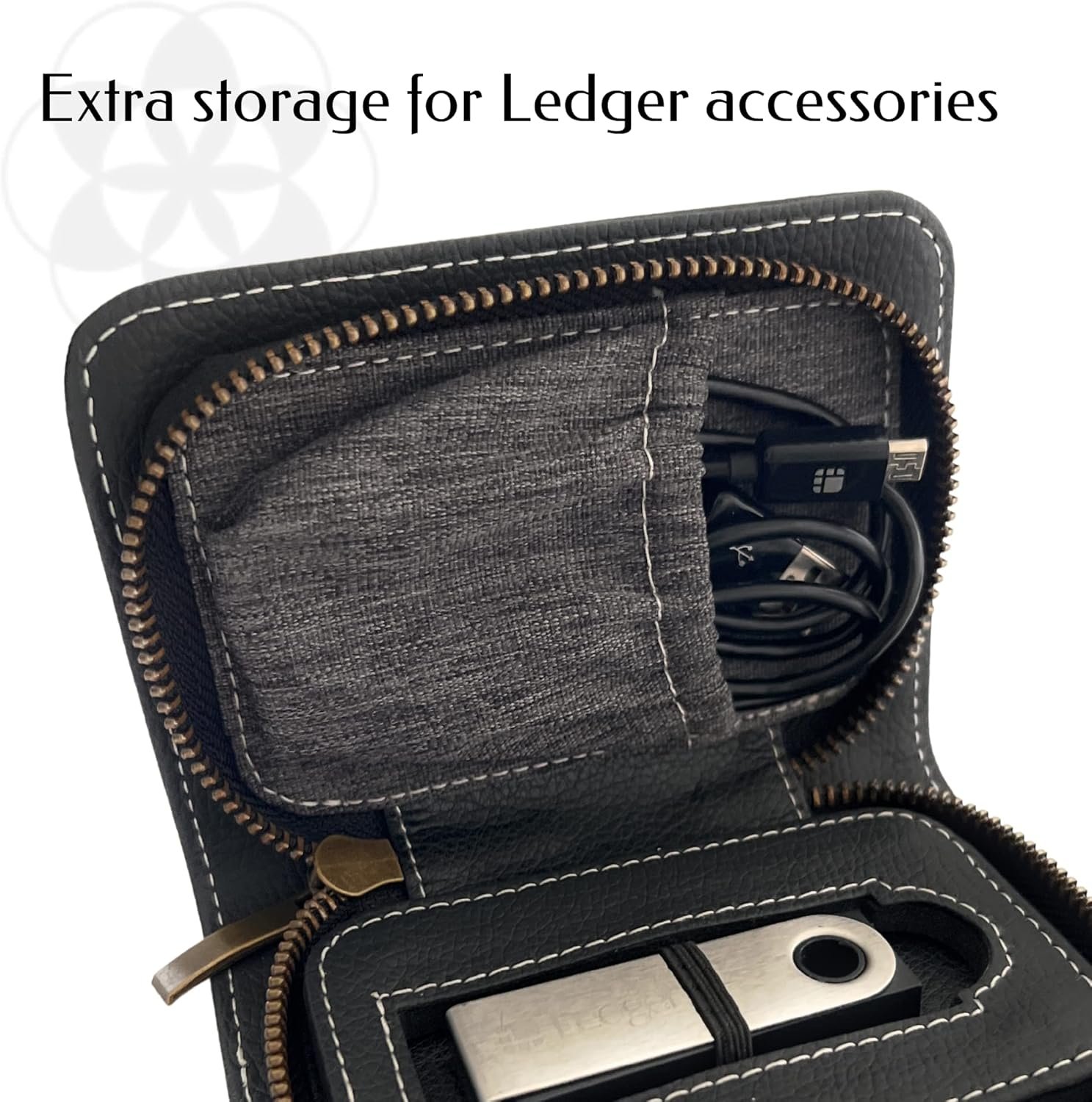 Cryptocurrency Hardware Wallet Case – Luxury Crypto Wallet Case Compatible with Ledger Nano X/S Plus – Protective Vegan Leather Hard Case Wallet for Crypto and NFTs (Black Slimline) 9 Cryptocurrency Hardware Wallet Case – Luxury Crypto Wallet Case Compatible with Ledger Nano X/S Plus – Protective Vegan Leather Hard Case Wallet for Crypto and NFTs (Black Slimline) - Image 9