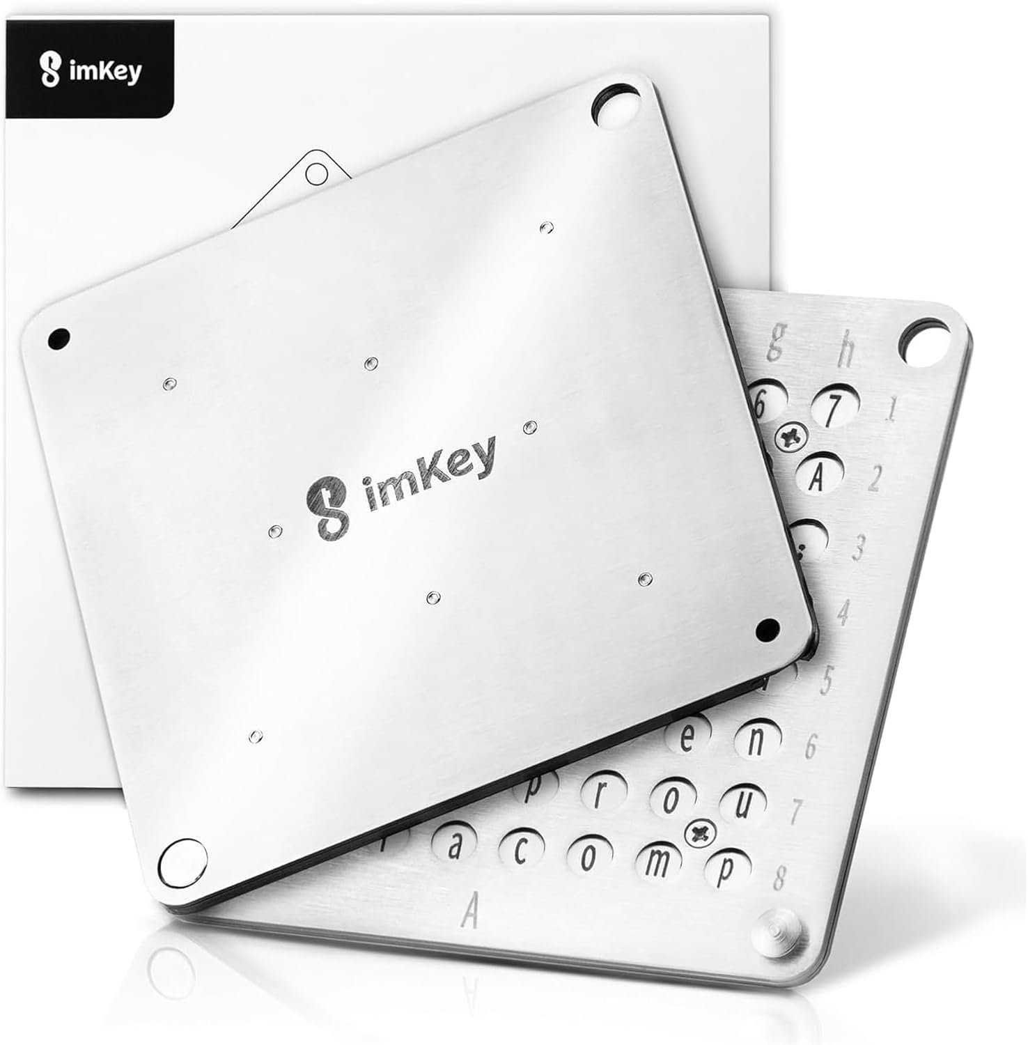 imKey Crypto Seed Storage, Compatible with All BIP39 Hardware Wallet & Software Wallet, Cold Storage Backup, Ledger, Trezor, KeepKey, Supports 12/18/24 Words (S1) (P1) 2 imKey Crypto Seed Storage, Compatible with All BIP39 Hardware Wallet & Software Wallet, Cold Storage Backup, Ledger, Trezor, KeepKey, Supports 12/18/24 Words (S1) (P1) - Image 2