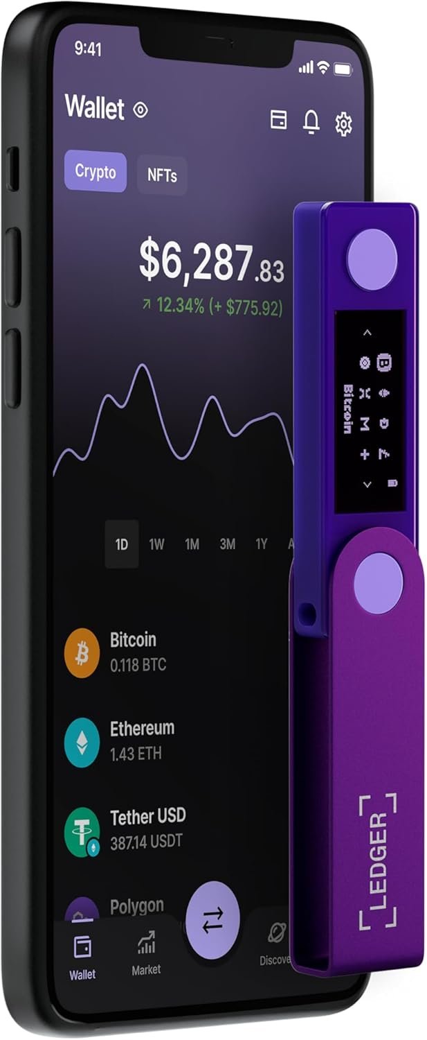 Ledger Nano X - Crypto Hardware Wallet Bluetooth - The Best Way to securely Buy, Manage and Grow All Your Digital Assets (Amethyst Purple) 3 Ledger Nano X - Crypto Hardware Wallet Bluetooth - The Best Way to securely Buy, Manage and Grow All Your Digital Assets (Amethyst Purple) - Image 3