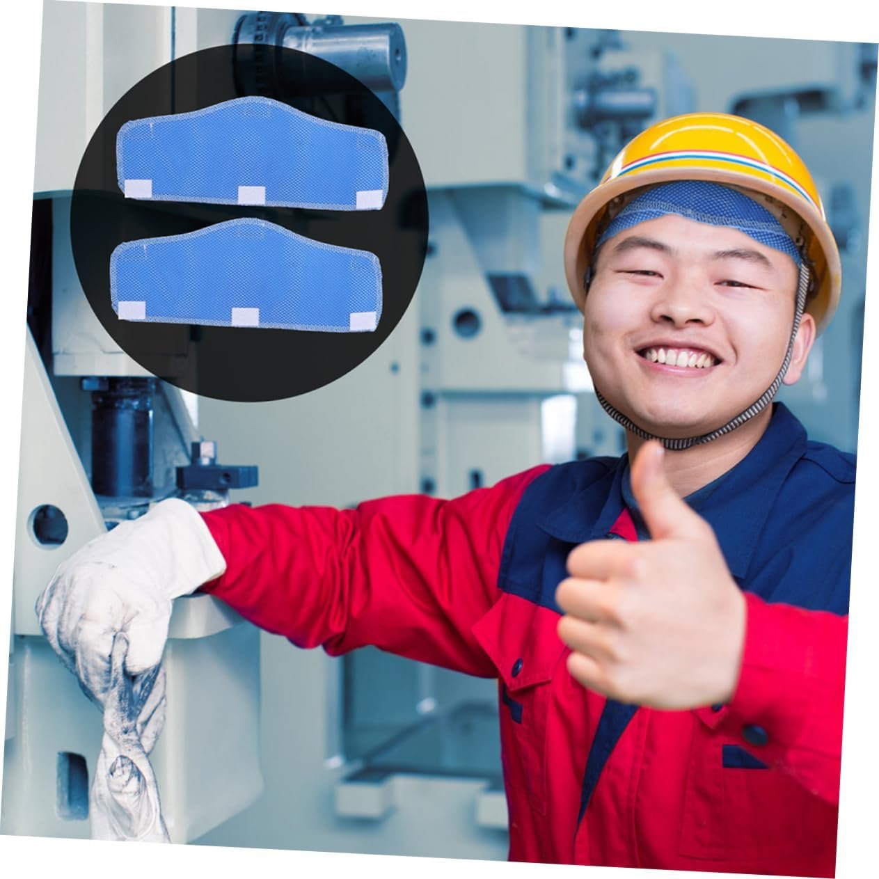 BRIGHTFUFU 3pcs Moisture Control Hard Hat Accessories Reusable Sweatbands for Cycling Mining Helmets 5 BRIGHTFUFU 3pcs Moisture Control Hard Hat Accessories Reusable Sweatbands for Cycling Mining Helmets - Image 6