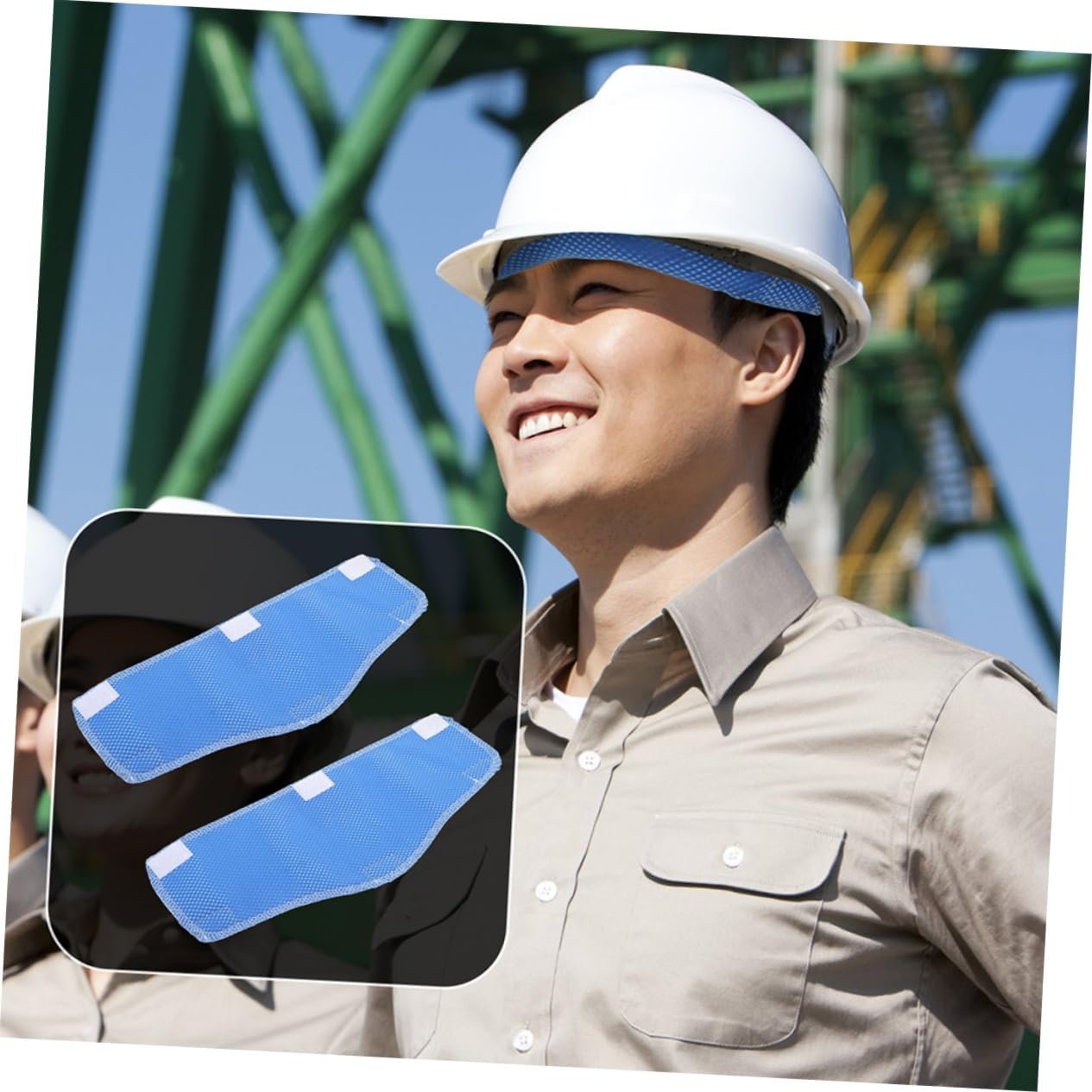 BRIGHTFUFU 3pcs Moisture Control Hard Hat Accessories Reusable Sweatbands for Cycling Mining Helmets 6 BRIGHTFUFU 3pcs Moisture Control Hard Hat Accessories Reusable Sweatbands for Cycling Mining Helmets - Image 7