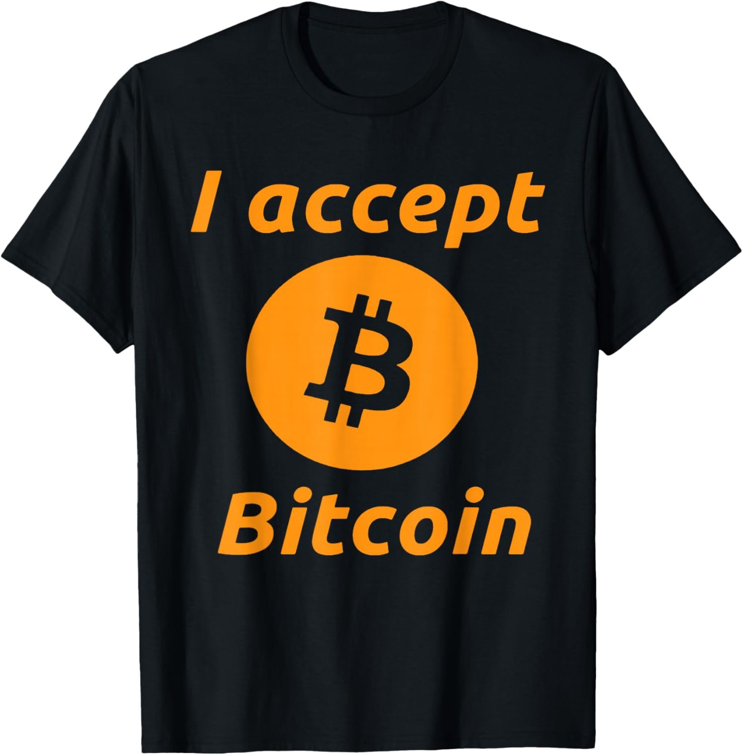 I Accept Bitcoin - Cryptocurrency Tee Shirt - Mens T-Shirt 2 I Accept Bitcoin - Cryptocurrency Tee Shirt - Mens T-Shirt - Image 2