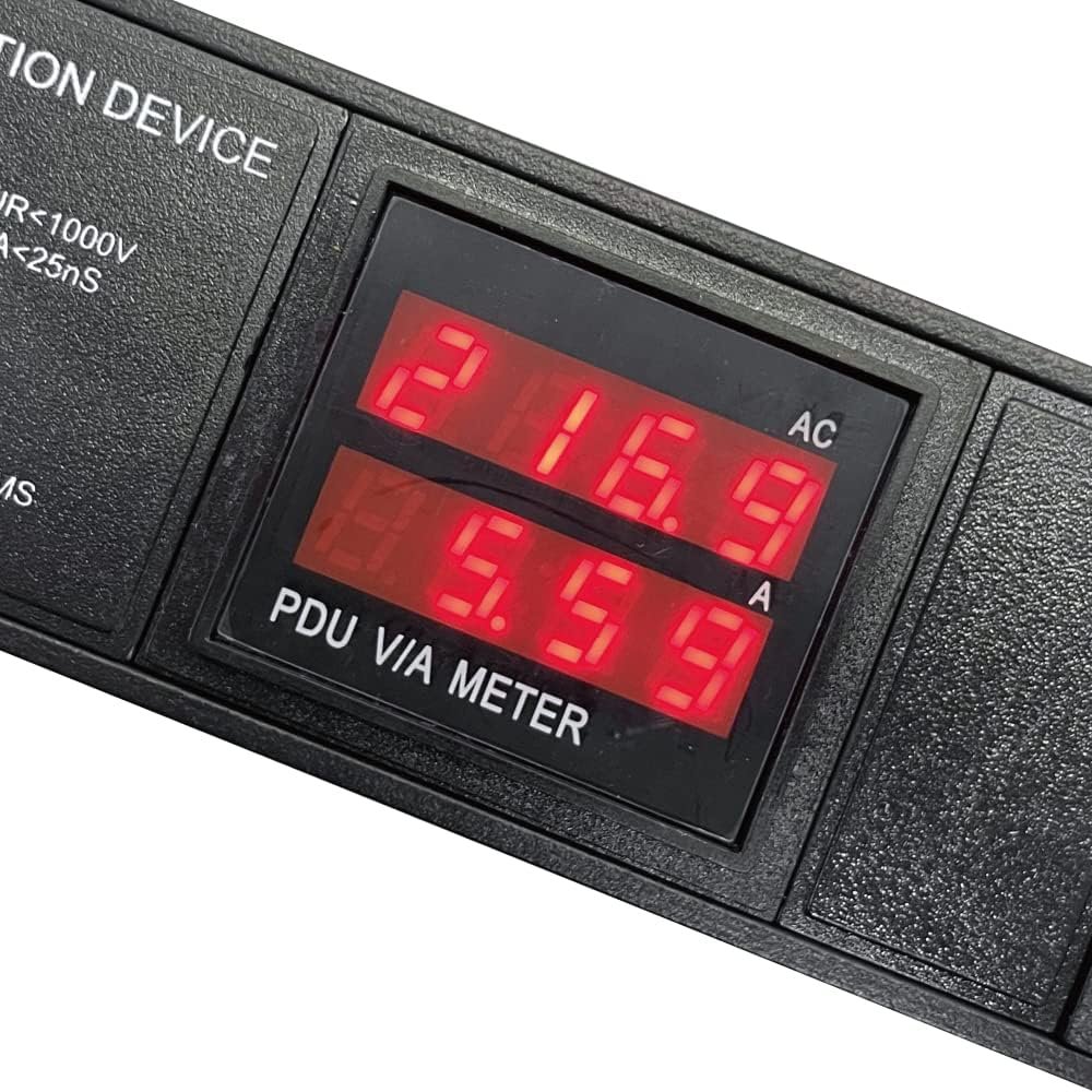 Metered-Surge Protection, PDU, 240V, L6-30P, 30A, 7200watts, (8) C13 Outlets, Crypto Mining, Data Center, ASIC/RIGS, Network Cabinet, Power Distribution Unit 3 Metered-Surge Protection, PDU, 240V, L6-30P, 30A, 7200watts, (8) C13 Outlets, Crypto Mining, Data Center, ASIC/RIGS, Network Cabinet, Power Distribution Unit - Image 3
