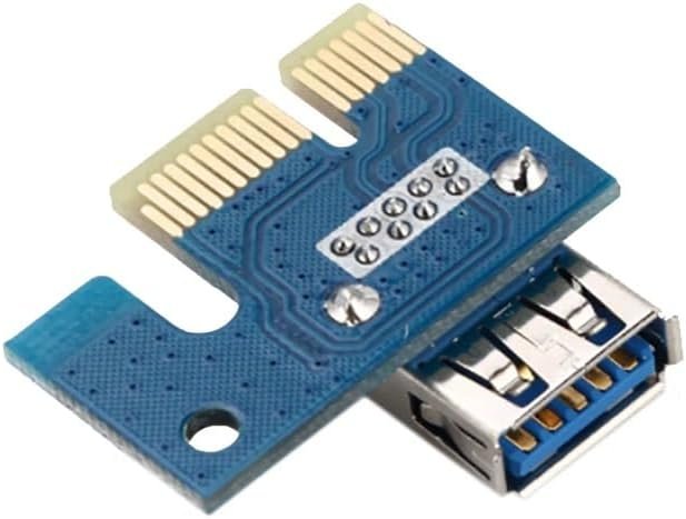 PCIE Riser Card PCI-E 1X to 16X Express Extender Adapter with USB 3.0 Cable Molex to SATA Cord for Ethereum Mining Rigs EHT GPU Graphics Cards PCE164P-NO3 VER006C 4 PCIE Riser Card PCI-E 1X to 16X Express Extender Adapter with USB 3.0 Cable Molex to SATA Cord for Ethereum Mining Rigs EHT GPU Graphics Cards PCE164P-NO3 VER006C - Image 4