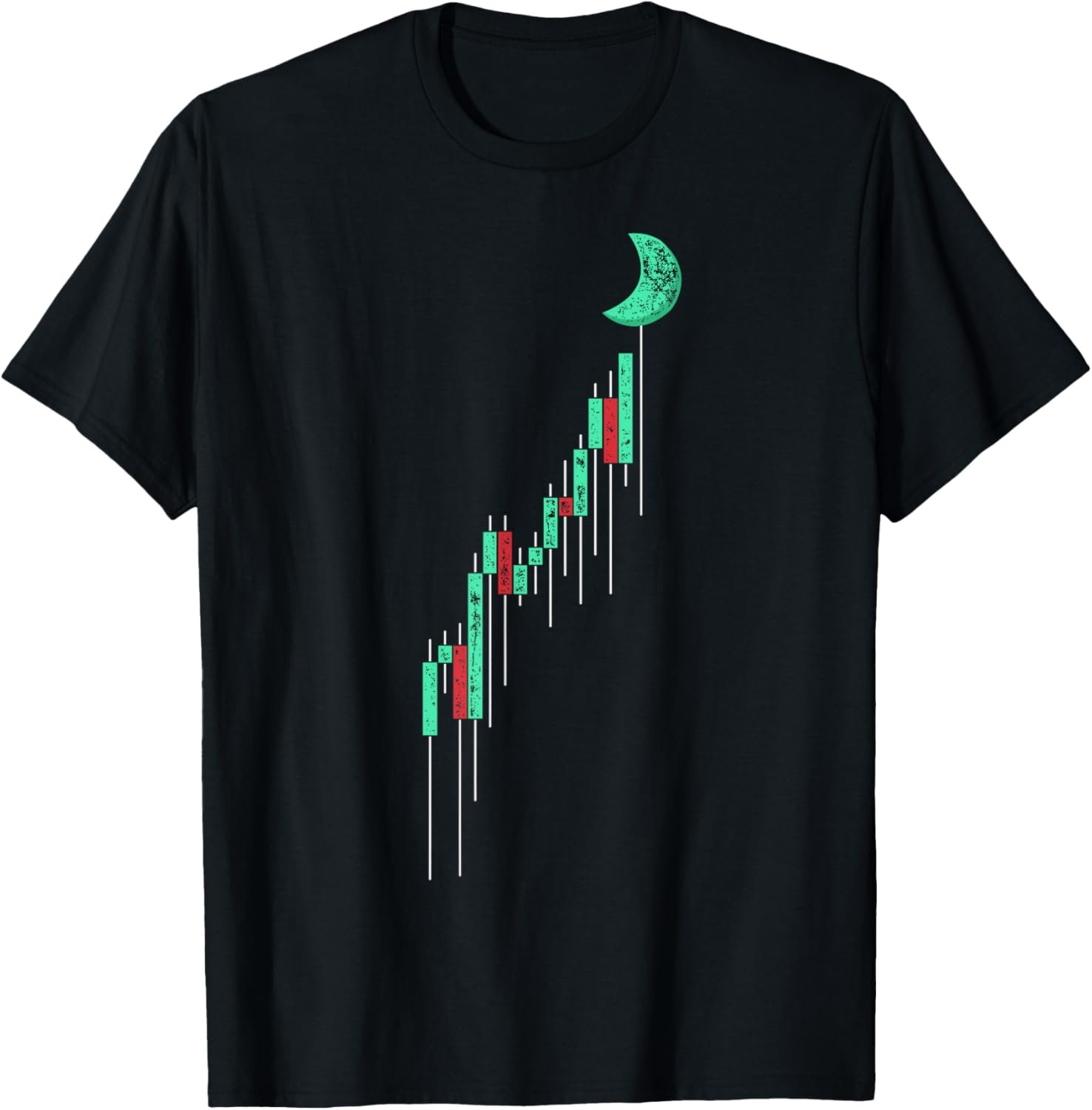 Crypto Currency HODL Vintage Bull Market Chart to The Moon T-Shirt 2 Crypto Currency HODL Vintage Bull Market Chart to The Moon T-Shirt - Image 2