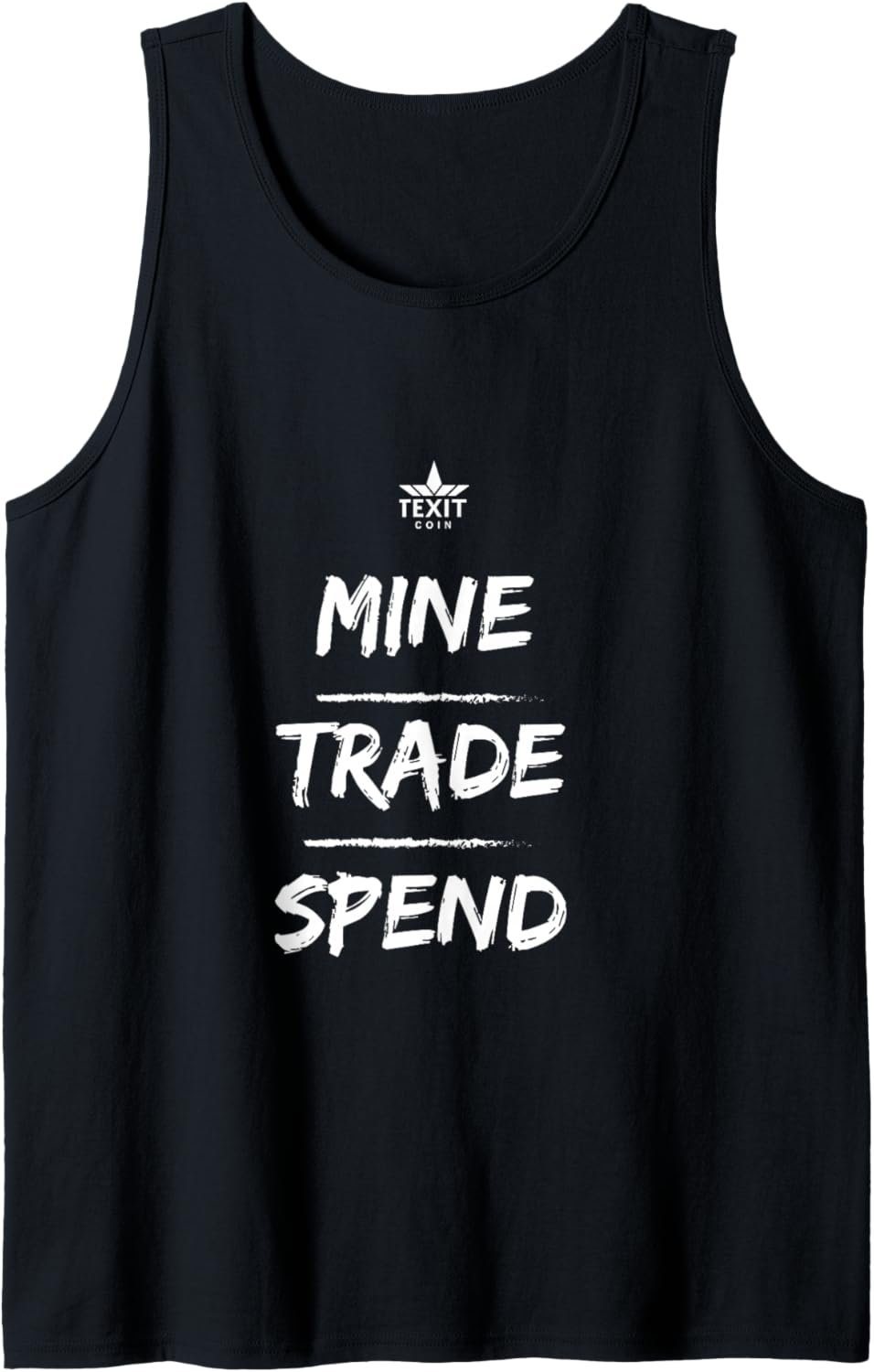 Mine Trade Spend Texit Crypto Product Tank Top 2 Mine Trade Spend Texit Crypto Product Tank Top - Image 2