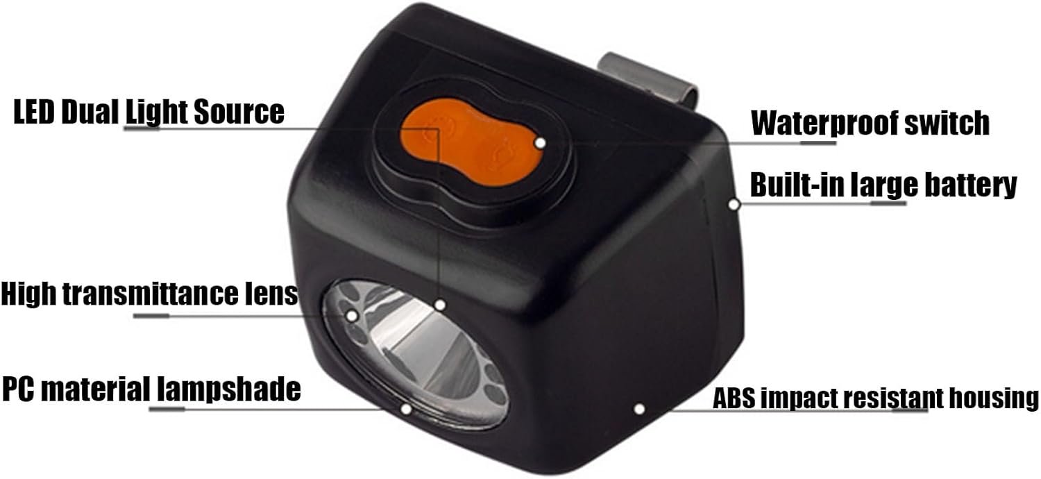 3W 4500Mah Safety Waterproof Explosion Proof Cap Light, Ultra Bright LED Mining Lamp Portable Flashlight Suitable for Hiking, Exploring, Camping 4 3W 4500Mah Safety Waterproof Explosion Proof Cap Light, Ultra Bright LED Mining Lamp Portable Flashlight Suitable for Hiking, Exploring, Camping - Image 4