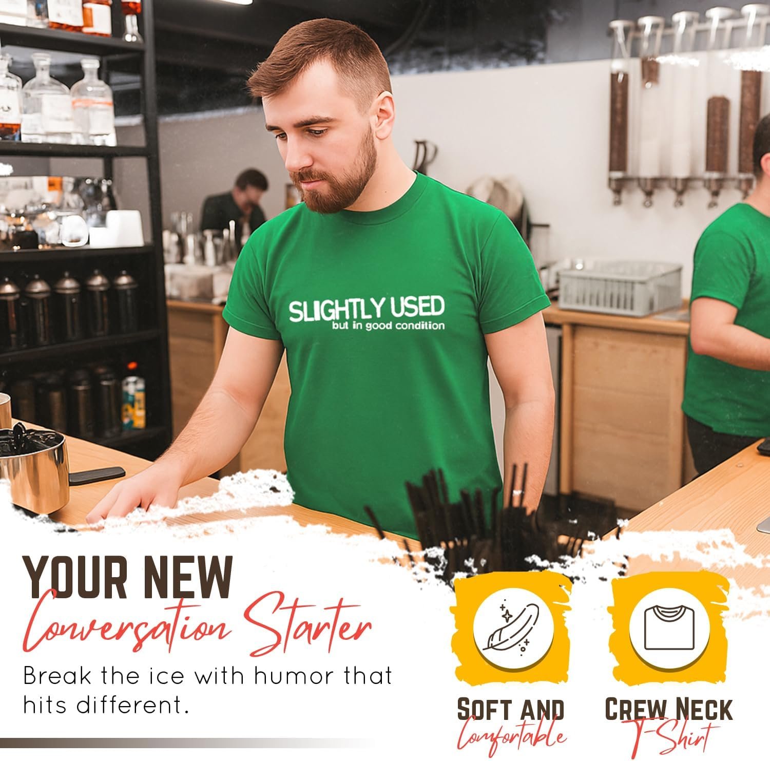 Slightly Used But in Good Condition Men's Graphic T-Shirts, Printed in The USA Adult Humor Funny Novelty Graphic Tees for Men 9 Slightly Used But in Good Condition Men's Graphic T-Shirts, Printed in The USA Adult Humor Funny Novelty Graphic Tees for Men - Image 9