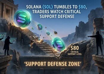 Solana (SOL) Tumbles to , Traders Watch Critical Support Defense