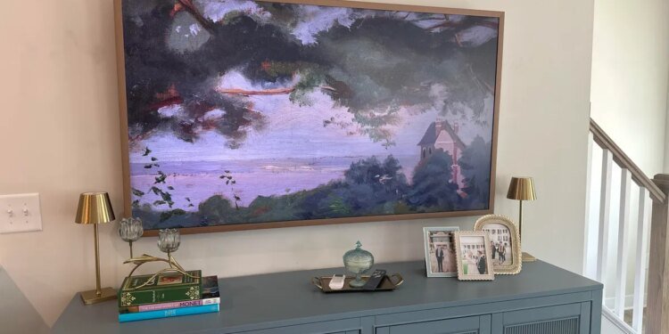 My canvas art TV gets endless compliments, and it’s cheaper than Samsung’s Frame TV